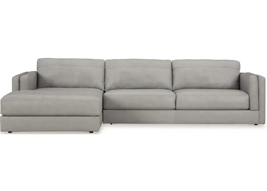 Amiata Leather 2-Piece Sectional