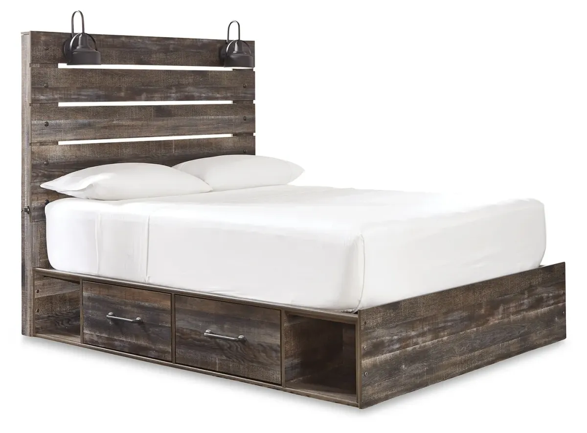 Drystan Panel Bed With Double Side Storage Queen