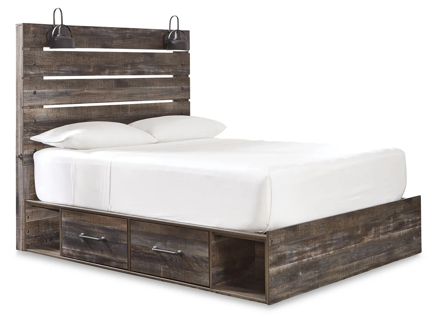 Drystan Panel Bed With Double Side Storage Queen