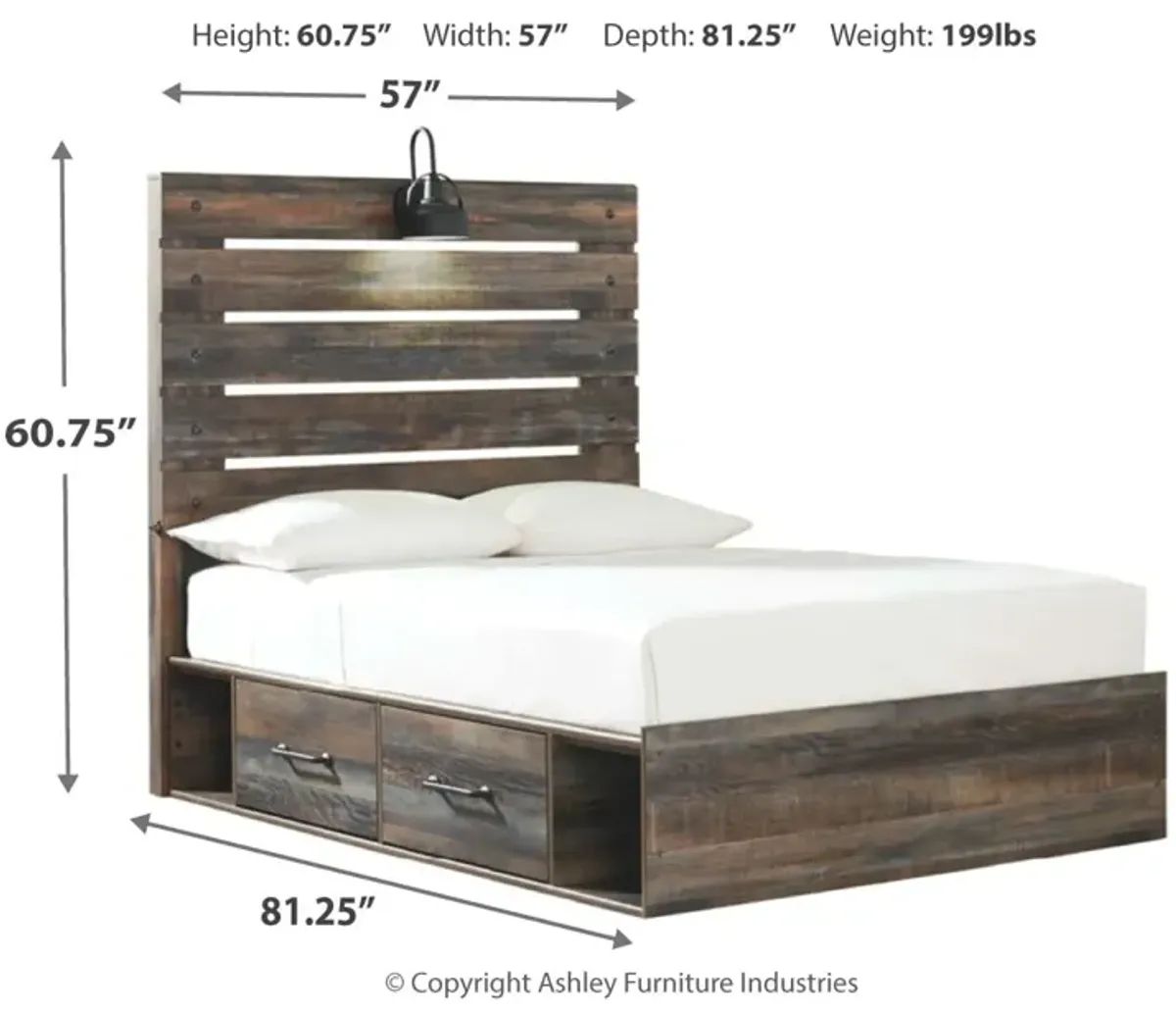 Drystan Single Side Storage Bed Full