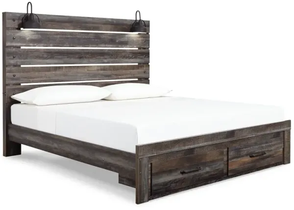 Drystan King Storage Panel Bed