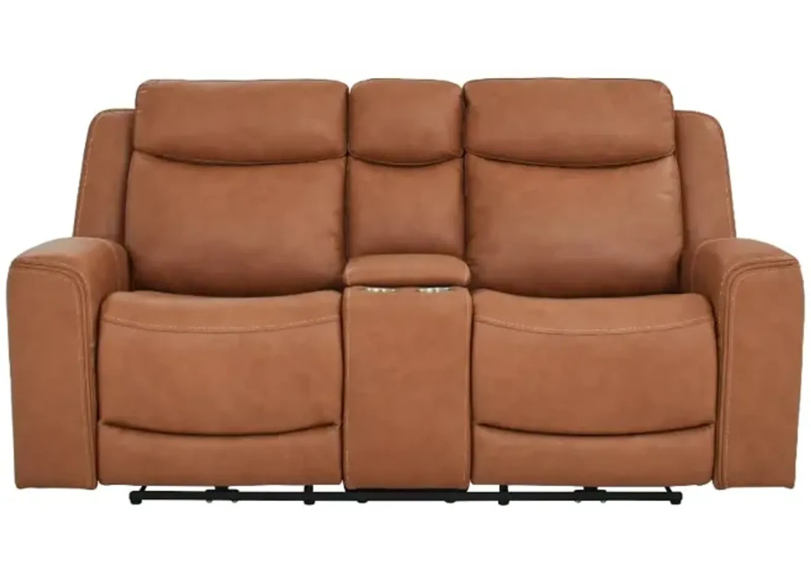 Davidson Power Leather Loveseat