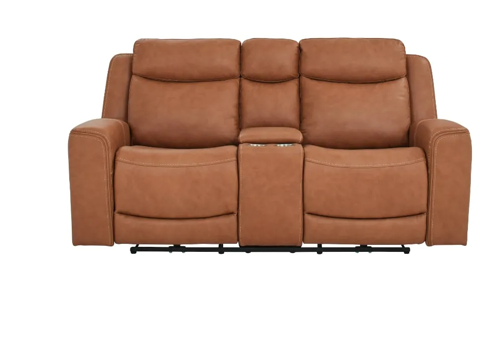 Davidson Power Leather Loveseat