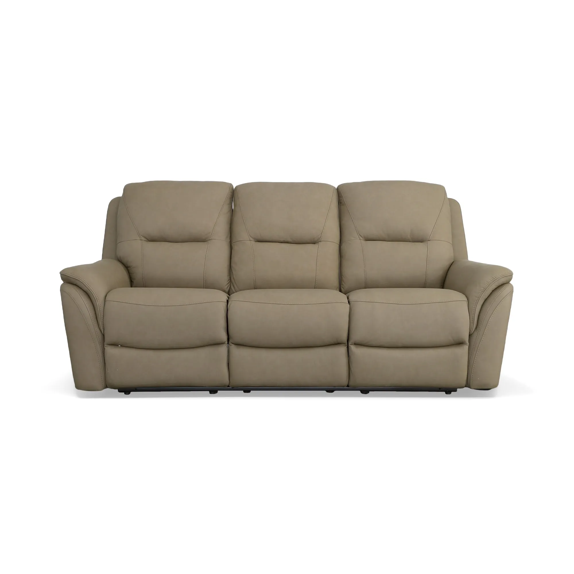 Joanne Leather Reclining Sofa With Power Headrest