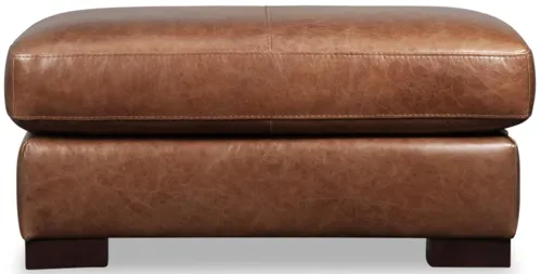 Steven Leather Ottoman