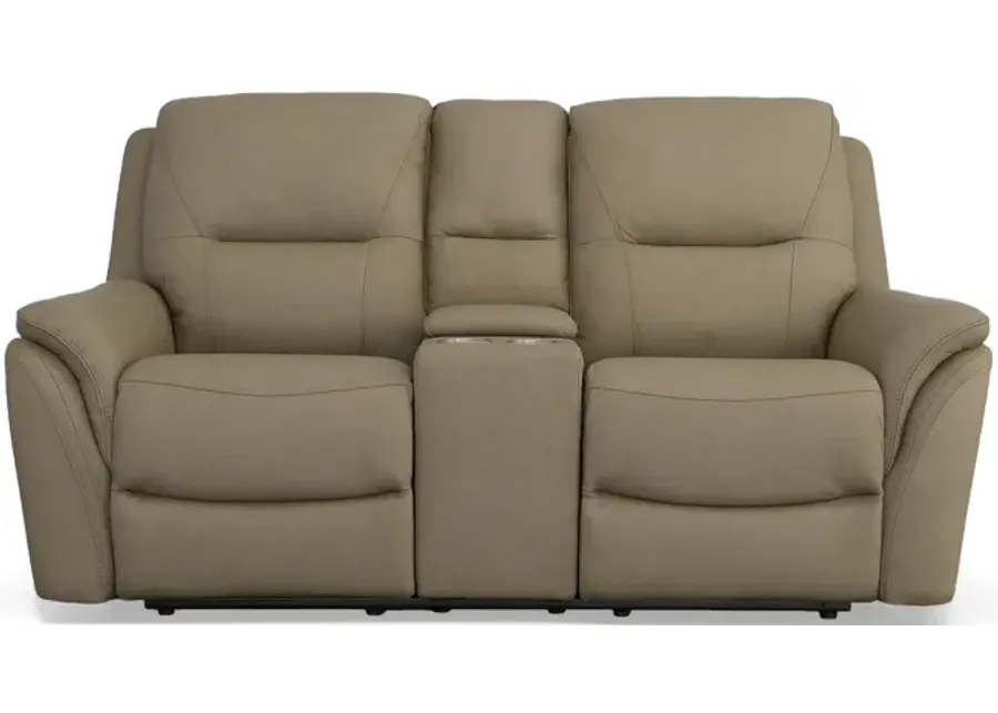 Joanne Power Leather Reclining Loveseat