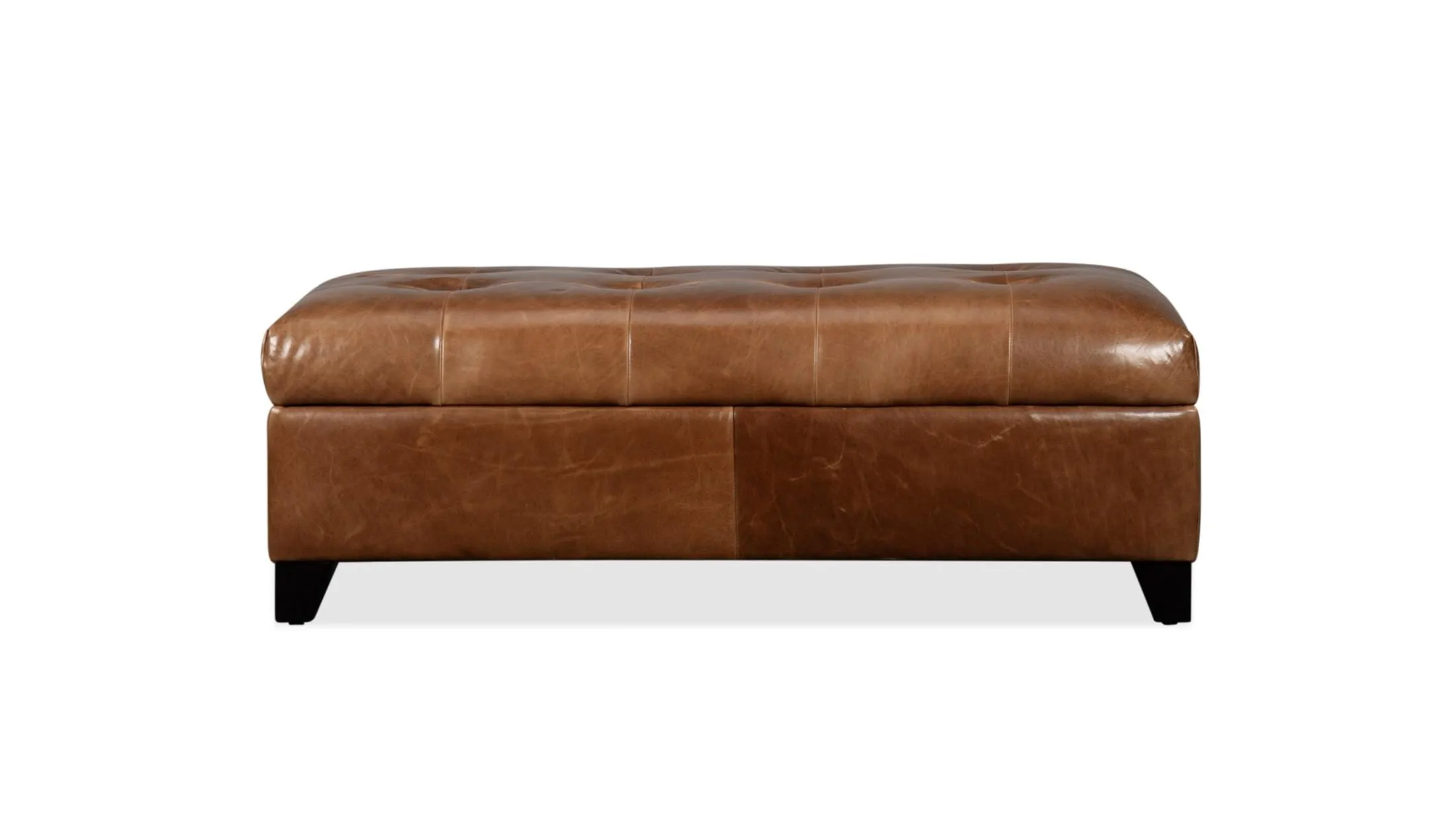 Tianna Leather Storage Ottoman