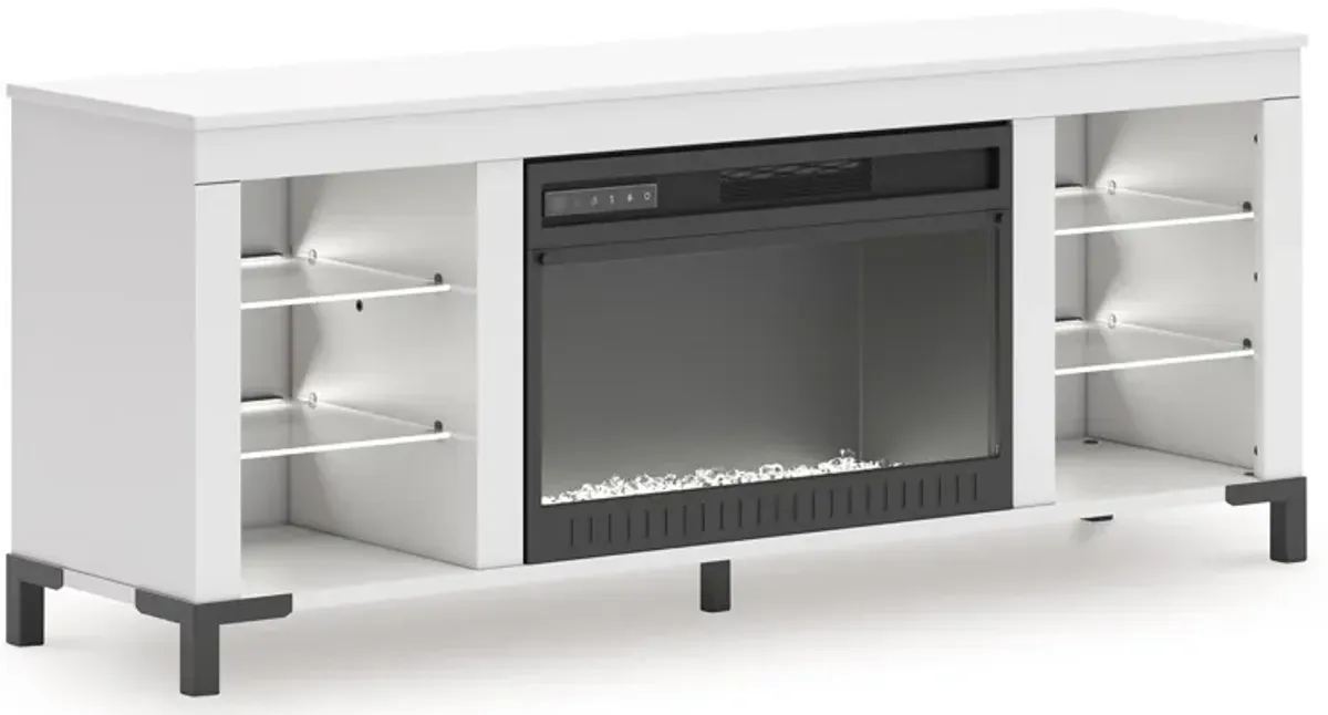 Brollevi 60" Tv Stand With Electric Fireplace