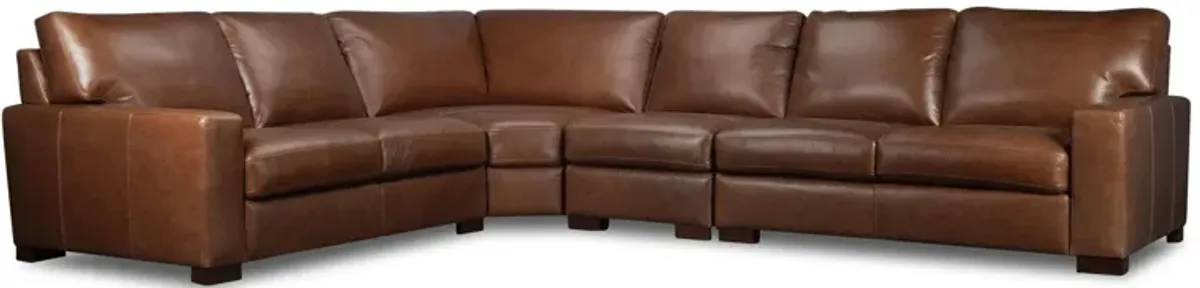 Steven 4-Piece Leather Sectional