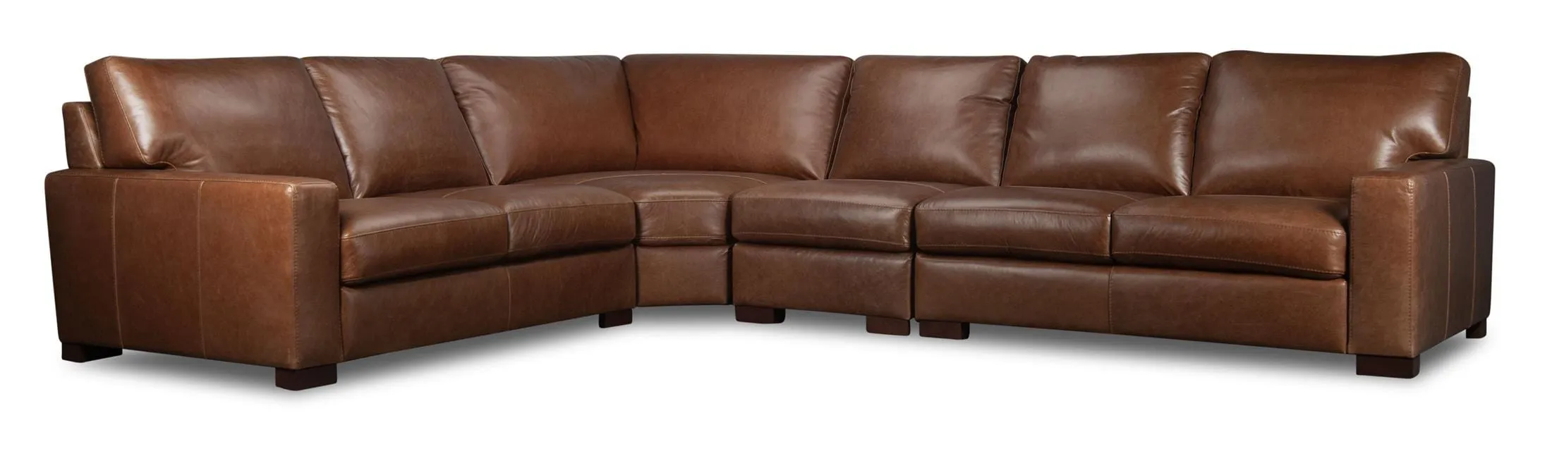 Steven 4-Piece Leather Sectional