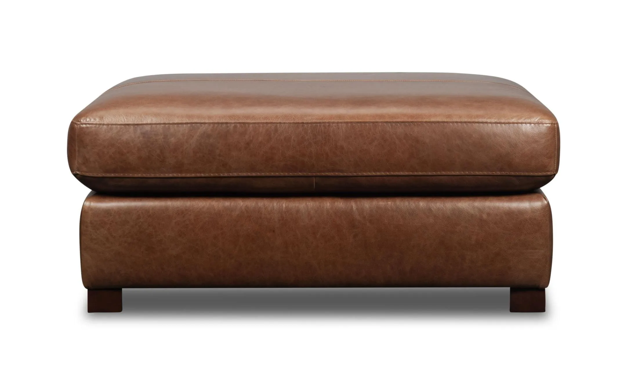 Steven Leather Cocktail Ottoman