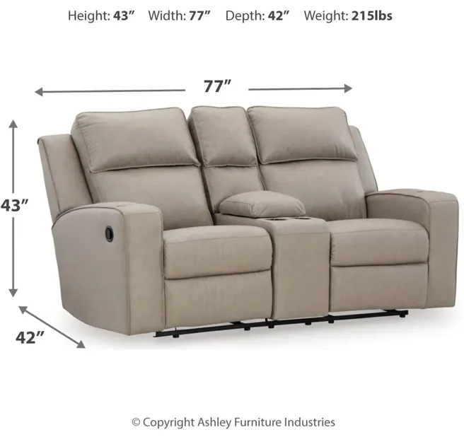 Lavenhorne Reclining Console Loveseat