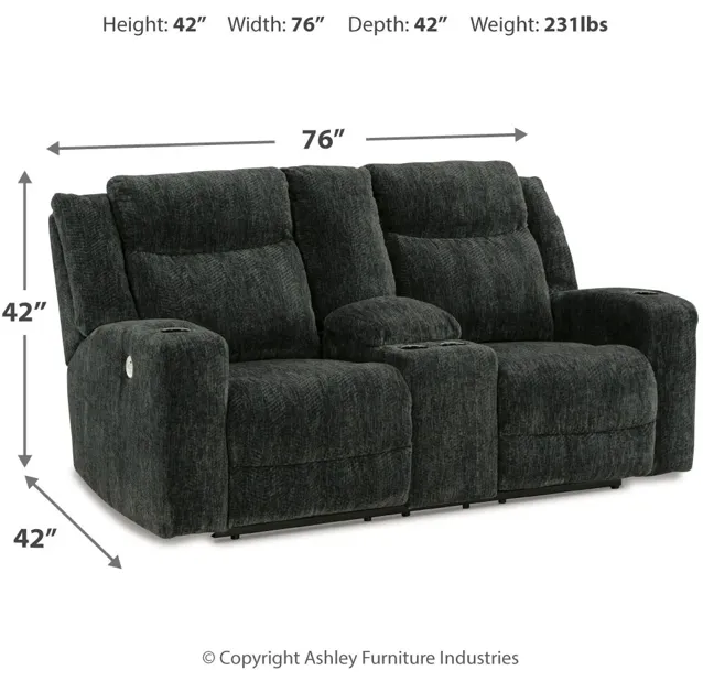 Martinglenn Power Reclining Loveseat With Console