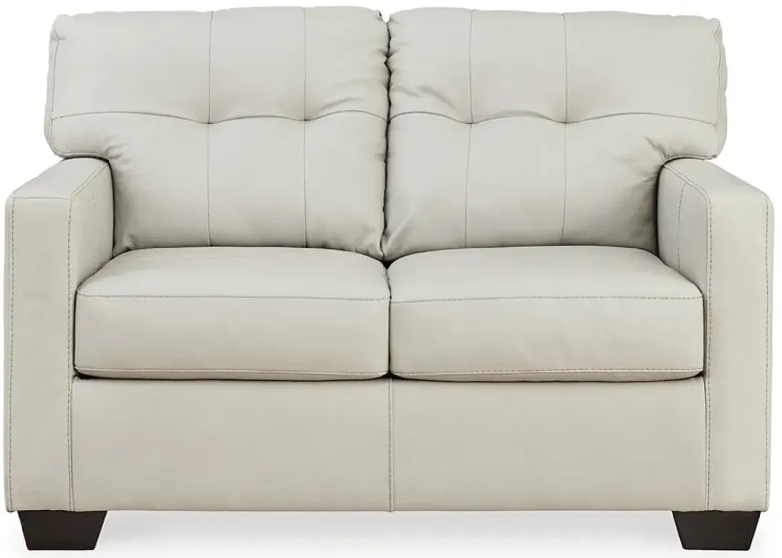 Belziani Leather Loveseat