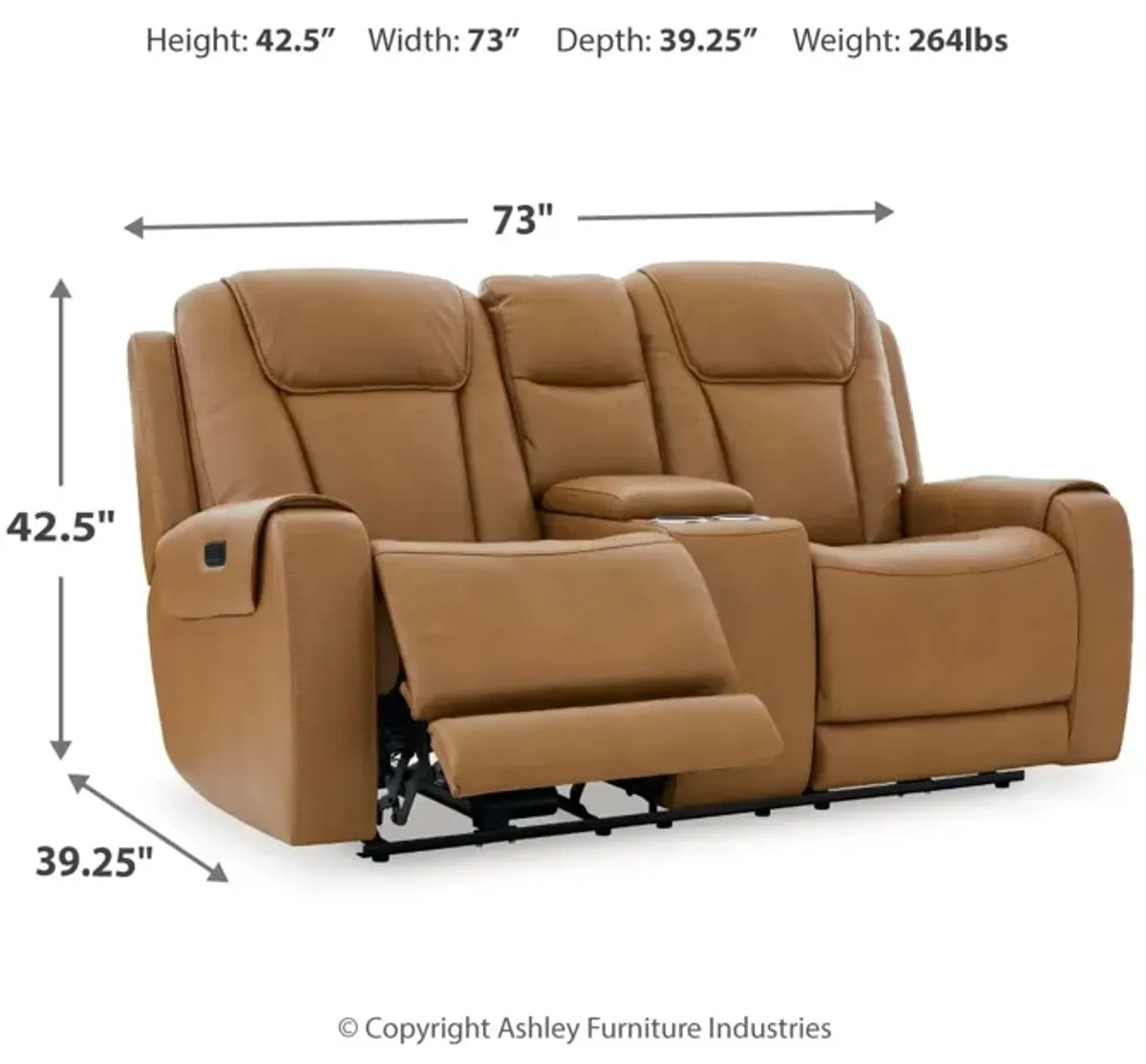 Card Player Power Reclining Loveseat