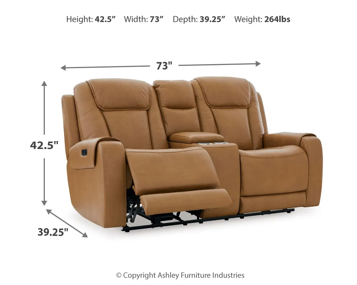 Card Player Power Reclining Loveseat