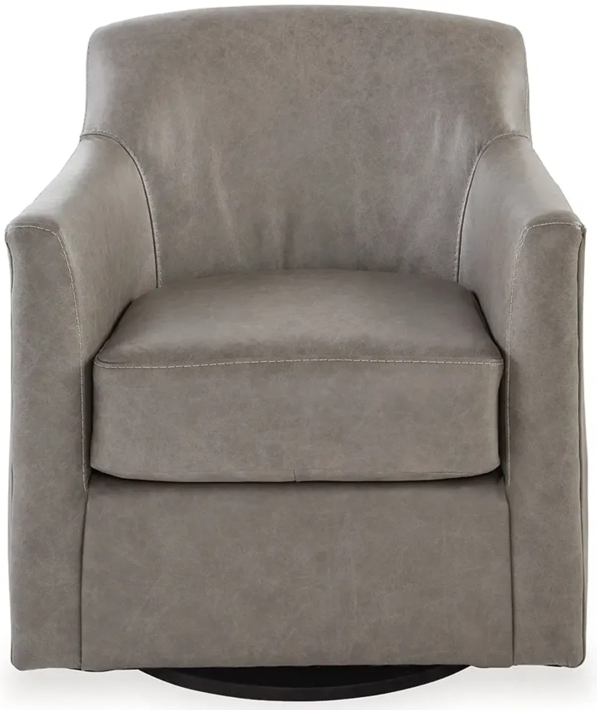 Bradney Leather Swivel Accent Chair