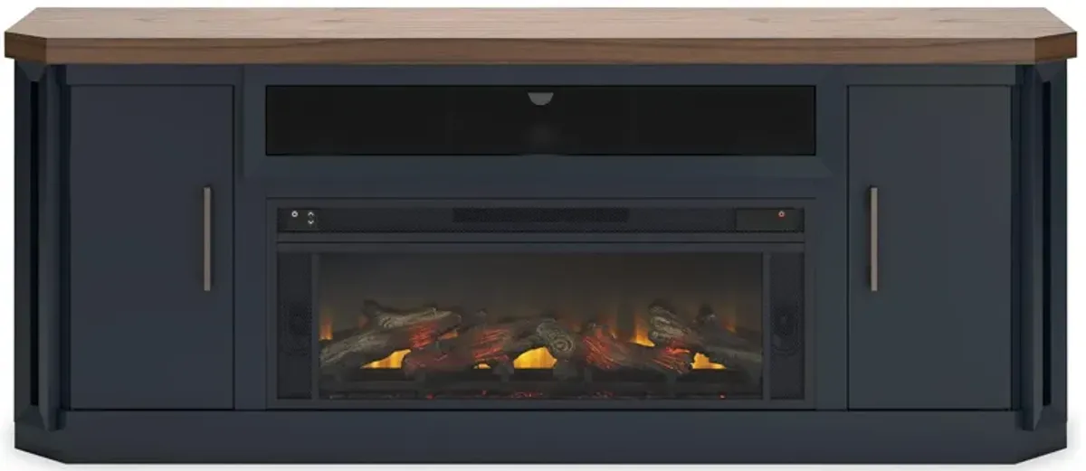 Landocken 83" Tv Stand With Fireplace