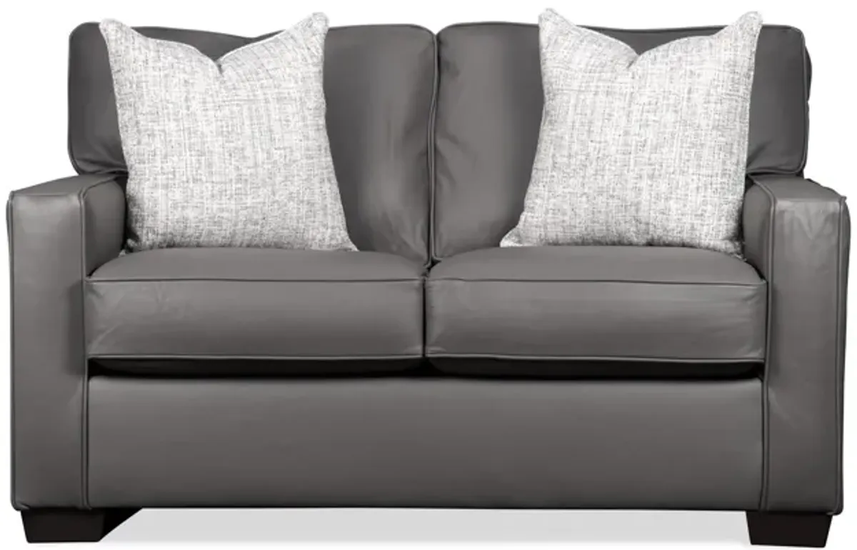 Lori Leather Loveseat