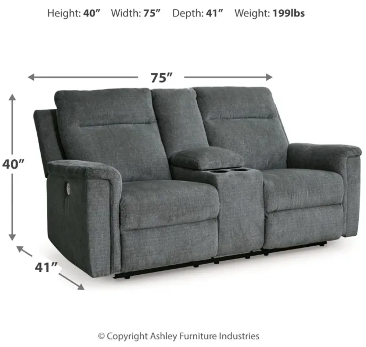 Barnsana Power Reclining Loveseat