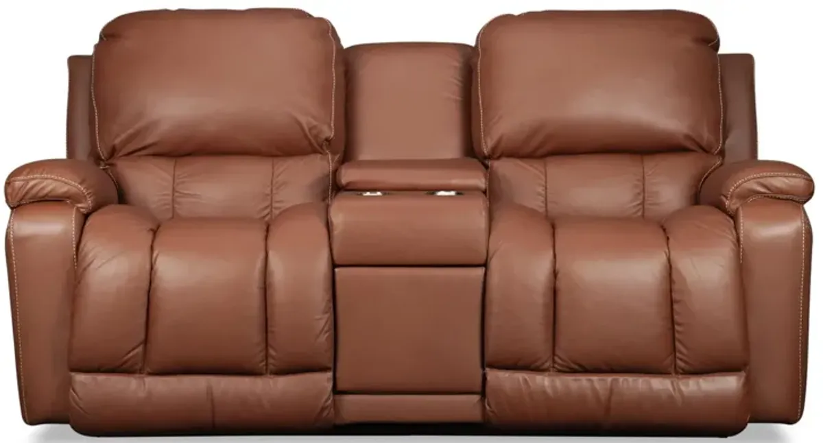 Greyson Leather Power Reclining Loveseat By La-Z-Boy
