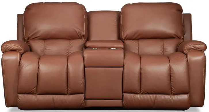 Greyson Leather Power Loveseat