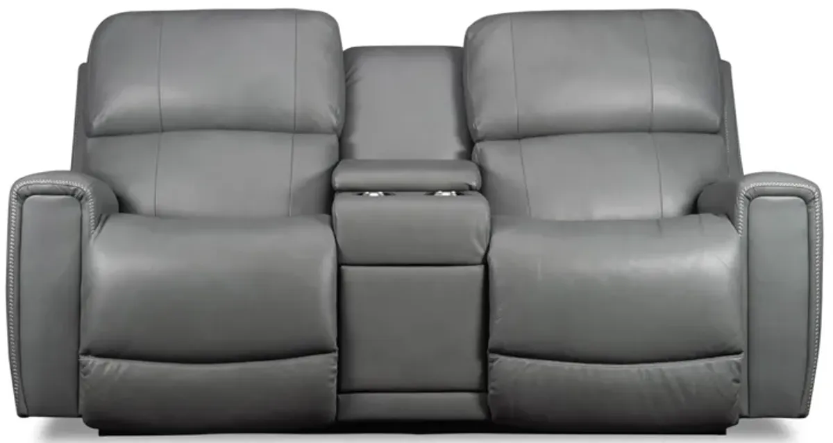 Apollo Leather Power Reclining Loveseat