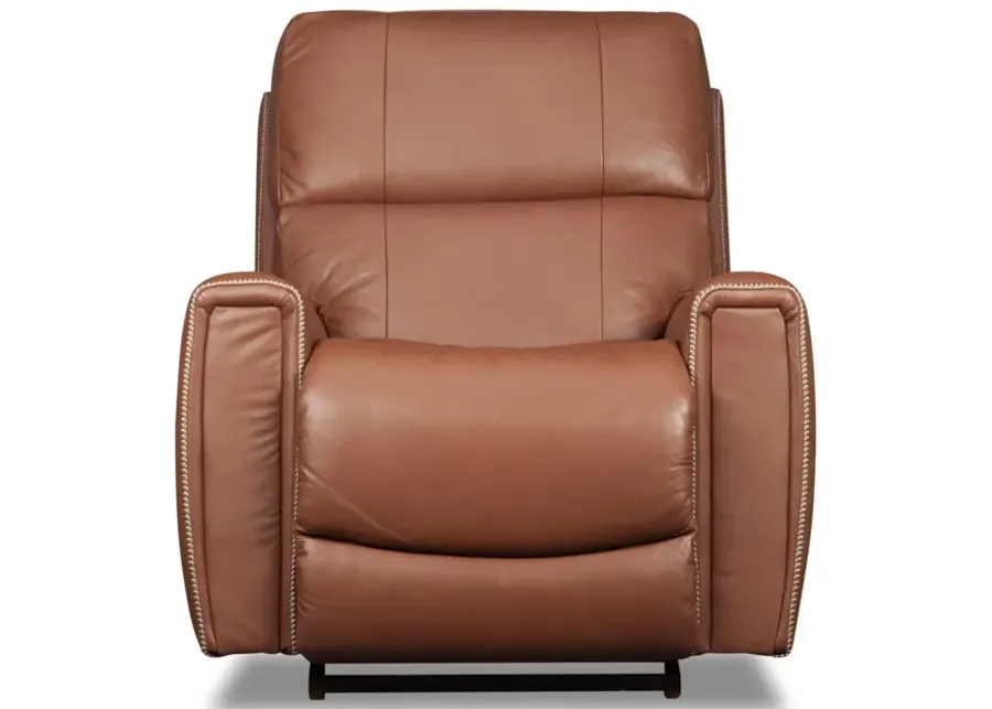 Apollo Leather Power Rocker Recliner