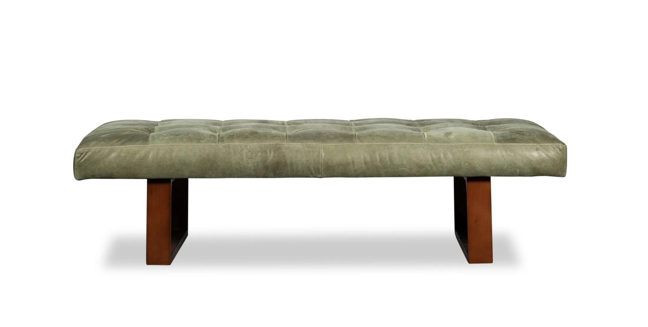 Caleb Leather Ottoman