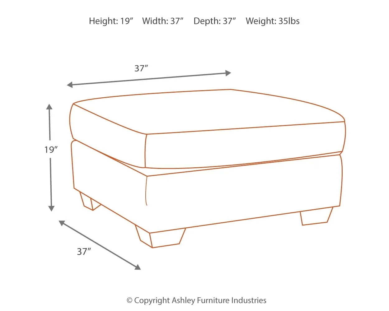 Accrington Oversized Accent Ottoman