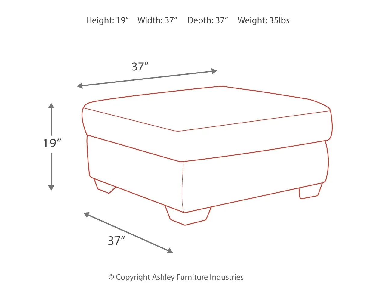 Accrington Accent Ottoman