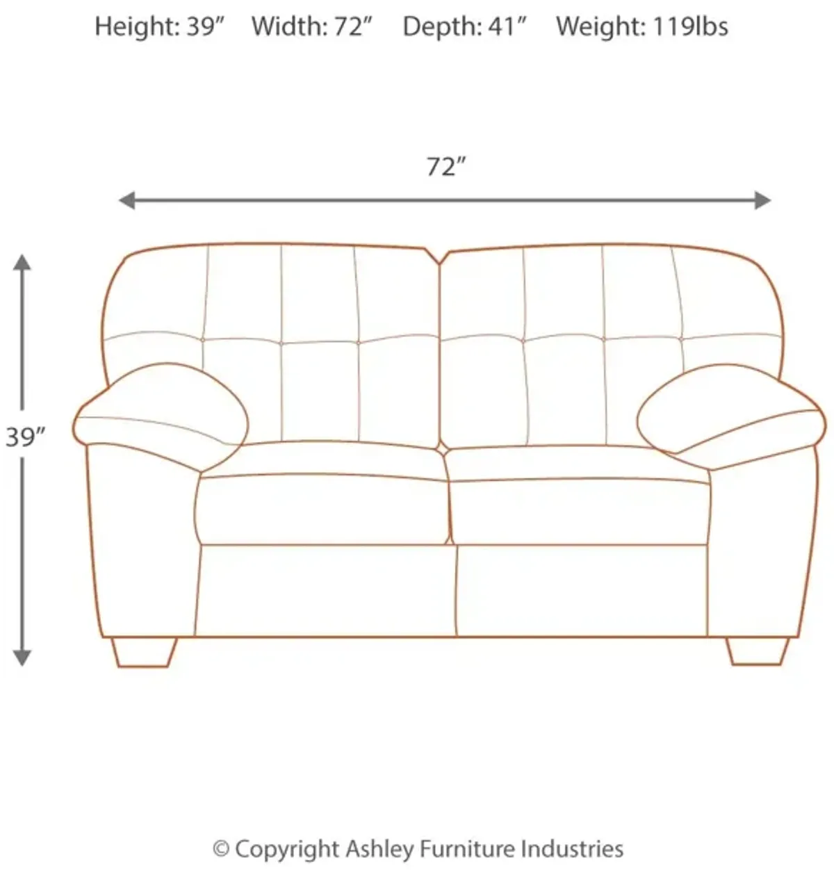 Earth Loveseat