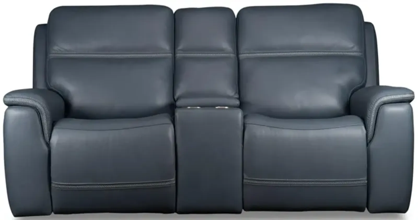 Shelby Power Leather Reclining Loveseat