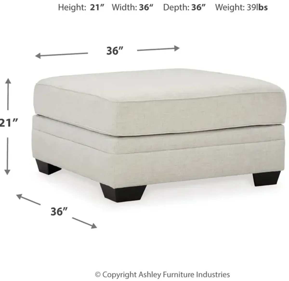 Huntsworth Oversized Accent Ottoman