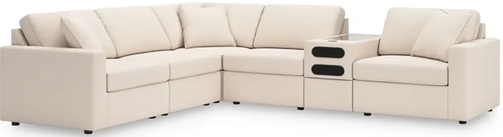 Modmax 6-Piece Modular Sectional With Audio Console