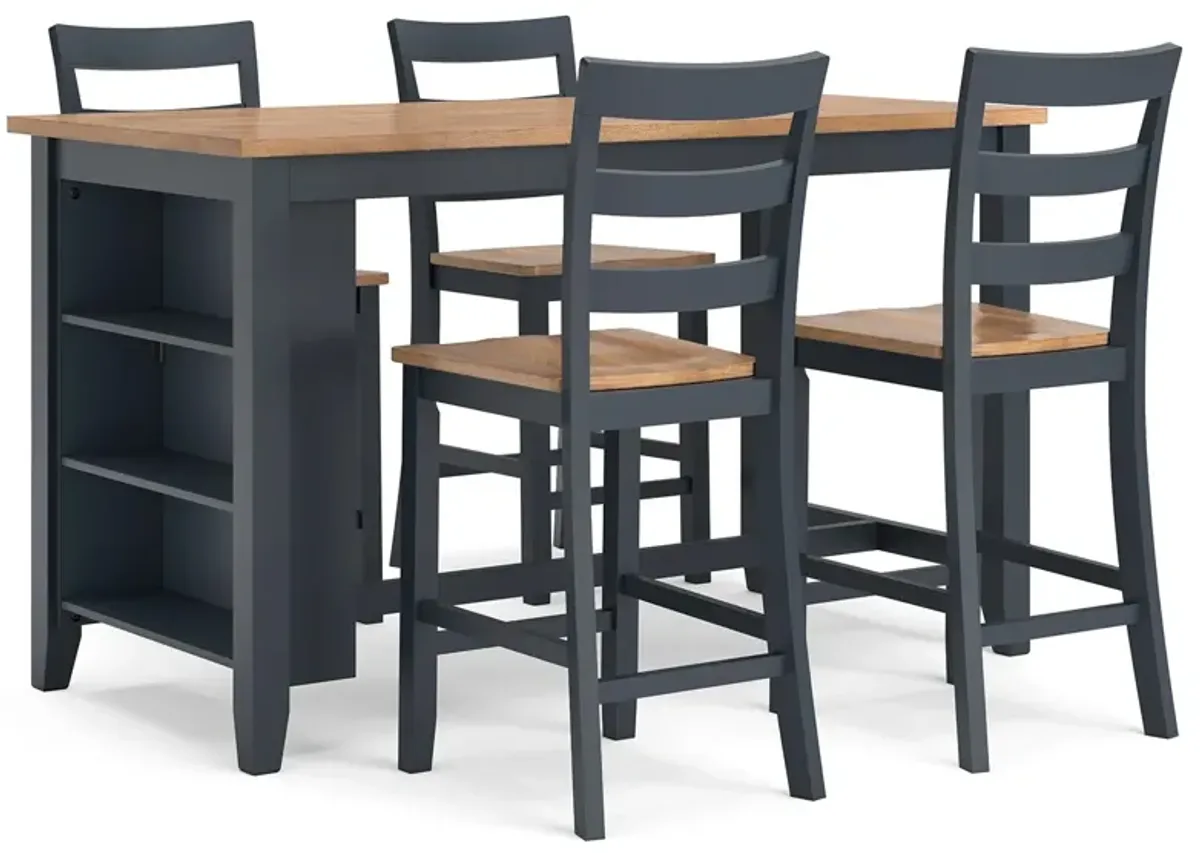 Gesthaven 5-Pc Counter Height Dining Set