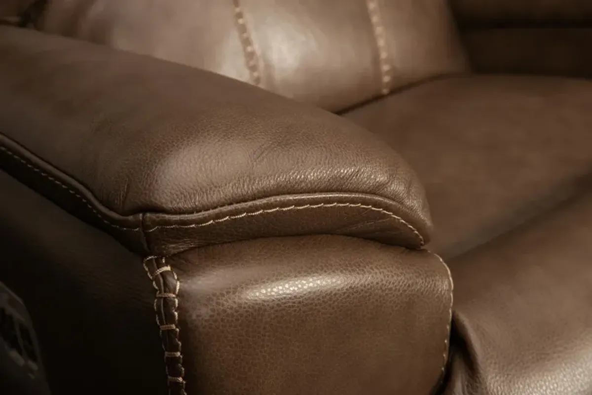 Talladega Power Leather Rocker Recliner