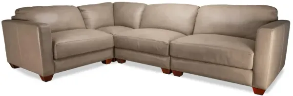 Carter 4-Pc Leather Sectional