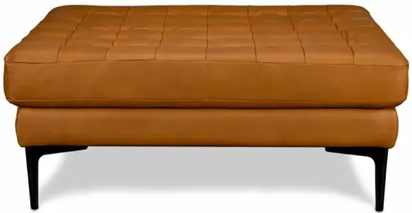 Conner Leather Cocktail Ottoman