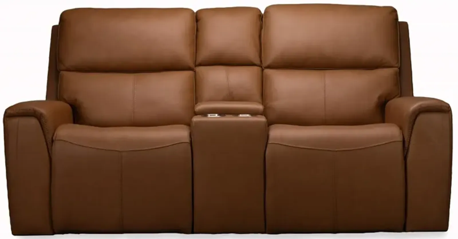 Jaxson Power Leather Loveseat