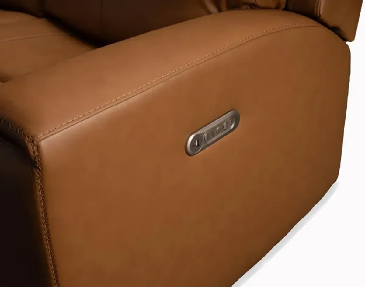 Jaxson Leather Power Reclining Sofa By Flexsteel