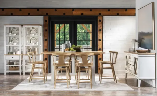 Xxx & Ooo's 5-Piece Counter Height Dining Set