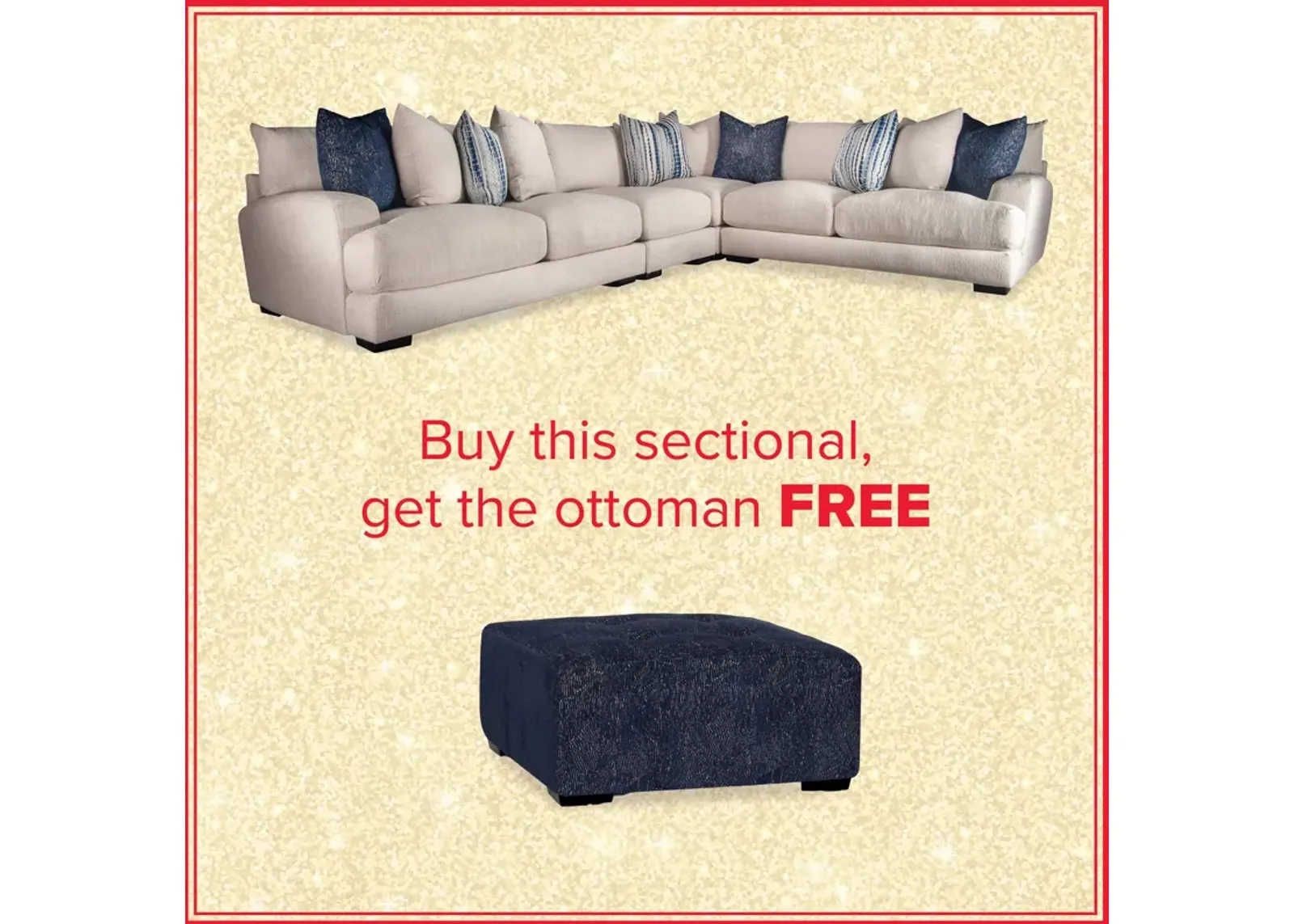 Hartman 4-Piece Sectional And Free Ottoman