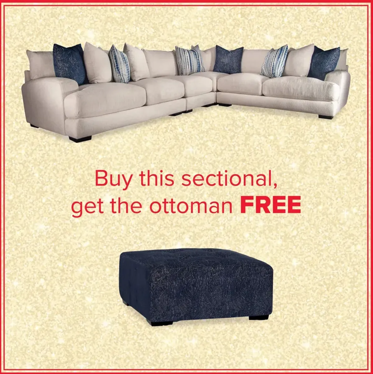 Hartman 4-Piece Sectional And Free Ottoman