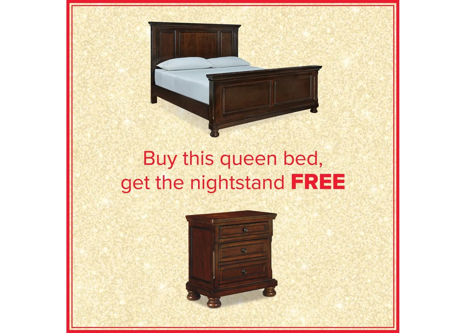 Porter Queen Bed And Free Nightstand