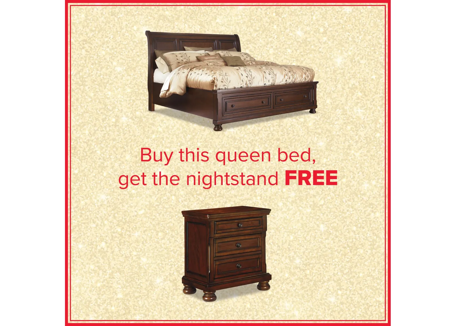 Porter Queen Storage Bed And Free Nightstand