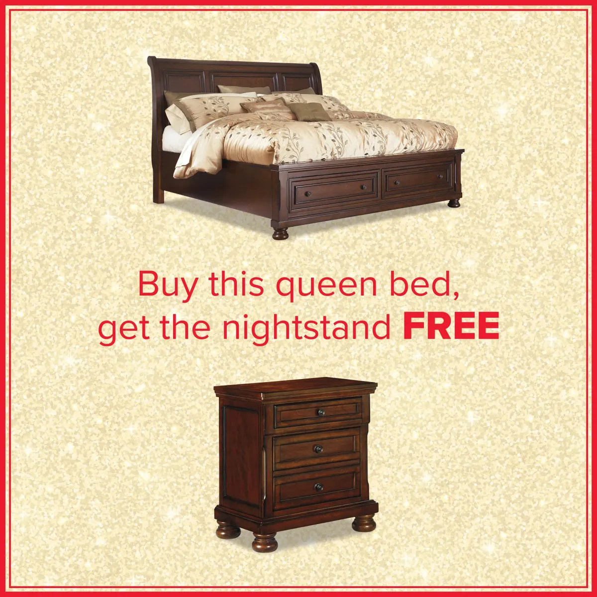 Porter Queen Storage Bed And Free Nightstand