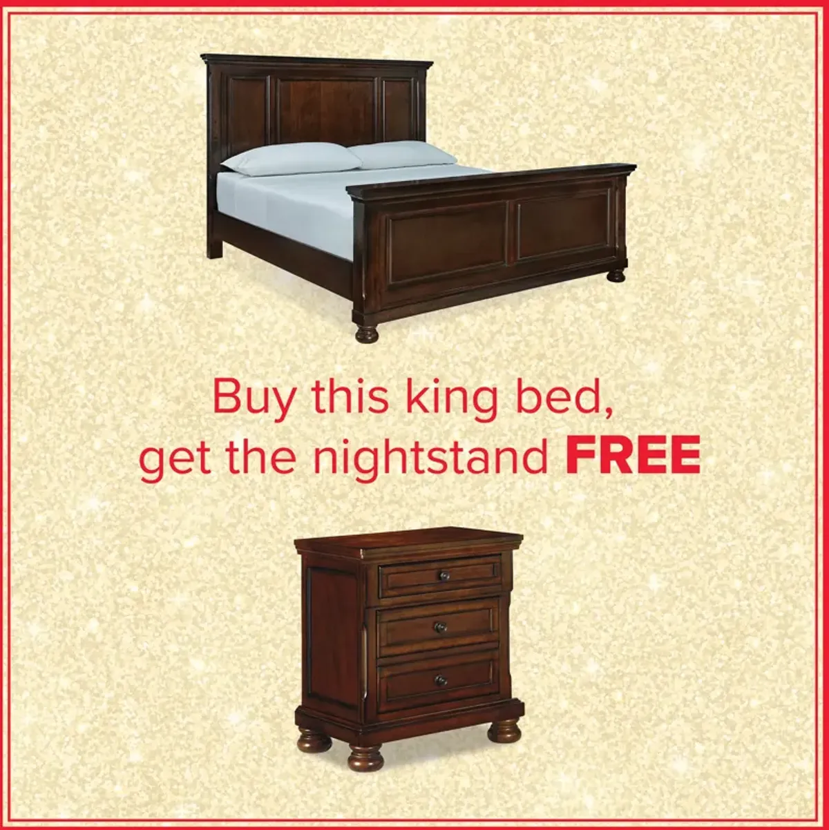 Porter King Bed And Free Nightstand