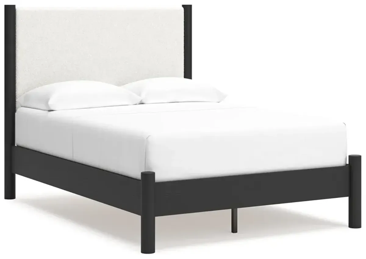 Cadmori Full Upholstered Panel Bed