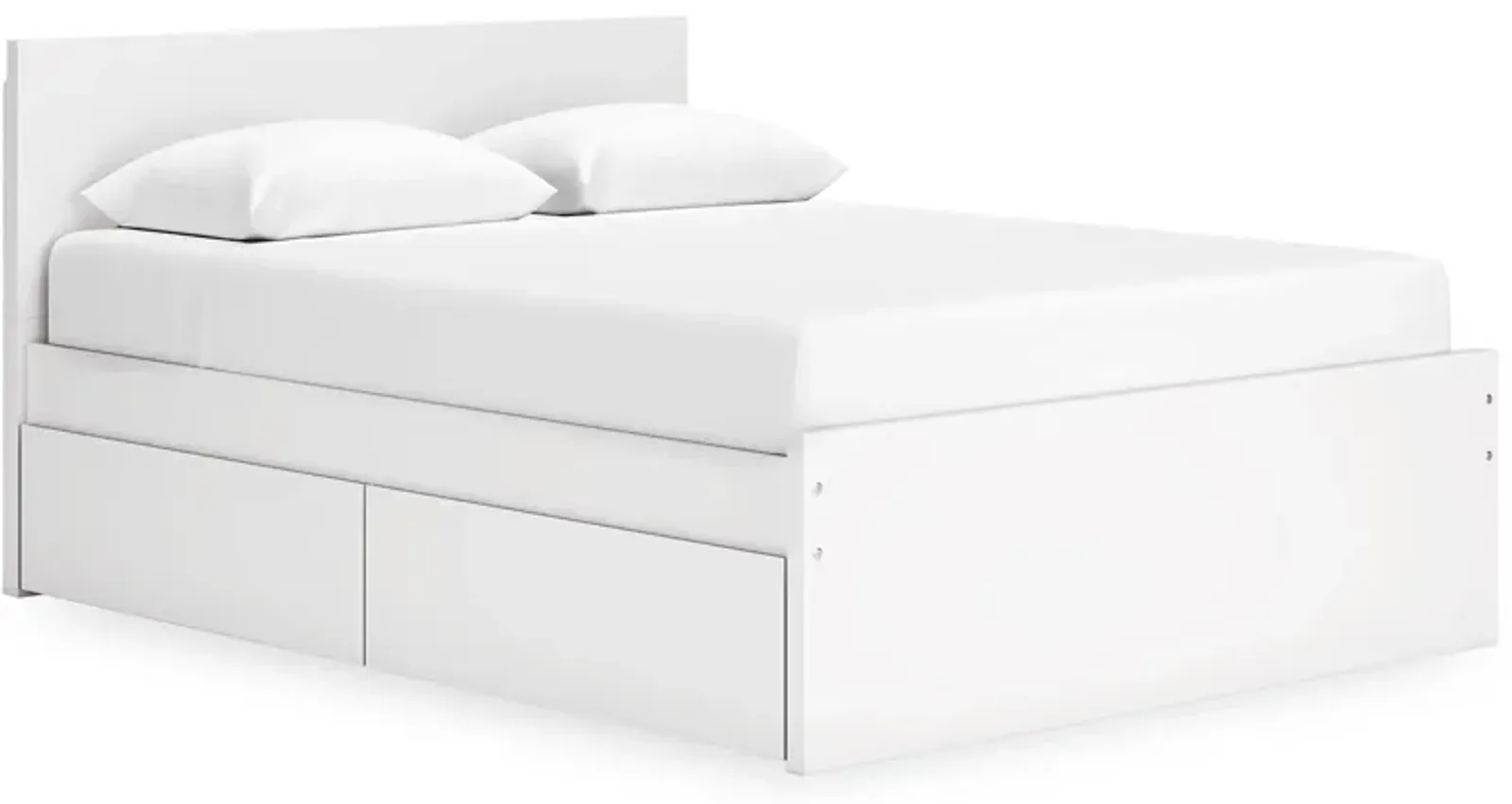 Onita Queen Platform Panel Bed With 2 Drawers